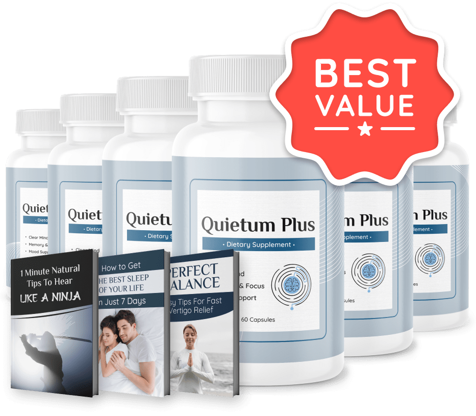Quietum Plus - 3 + 3 Bottles + 3 Free Ebooks